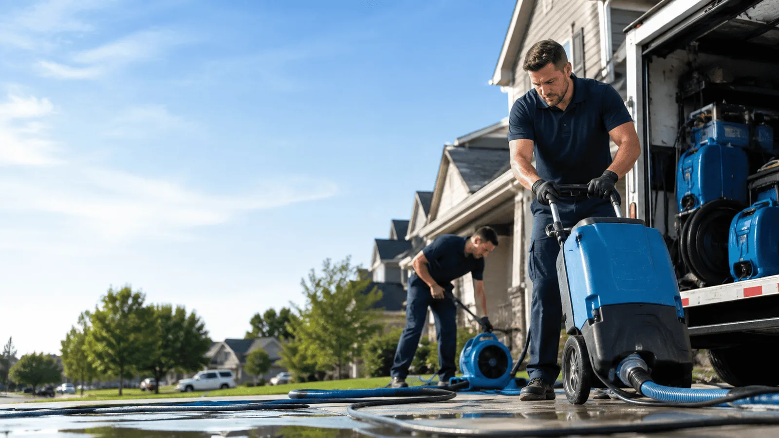 Structural Drying being performed in Lakewood, WI